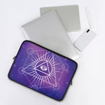 Galaxy Eye of Providence Print Laptop Sleeve