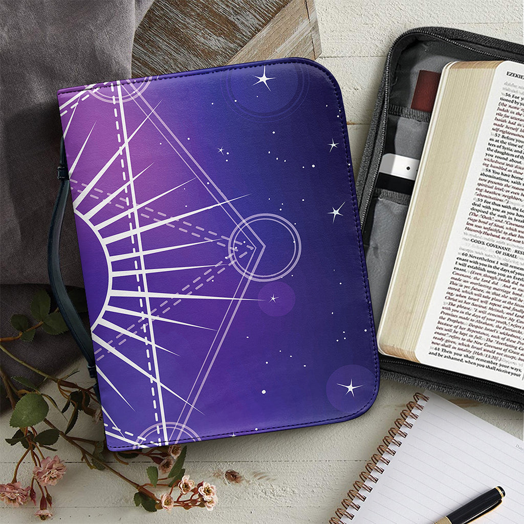 Galaxy Eye of Providence Print Leather Bible Cover