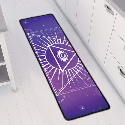 Galaxy Eye of Providence Print Long Kitchen Mat