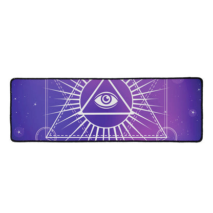 Galaxy Eye of Providence Print Long Kitchen Mat