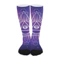 Galaxy Eye of Providence Print Long Socks