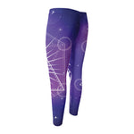 Galaxy Eye of Providence Print Men's Compression Pants