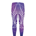 Galaxy Eye of Providence Print Men's leggings