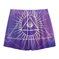 Galaxy Eye of Providence Print Mesh Shorts