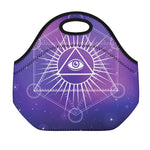 Galaxy Eye of Providence Print Neoprene Lunch Bag