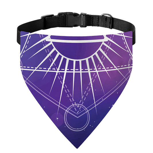 Galaxy Eye of Providence Print Over The Collar Dog Bandana
