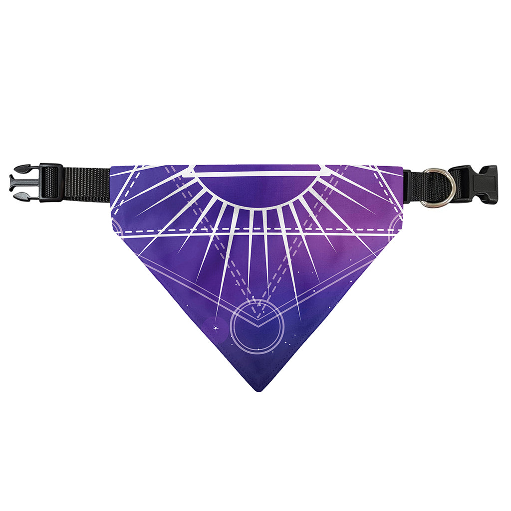 Galaxy Eye of Providence Print Over The Collar Dog Bandana
