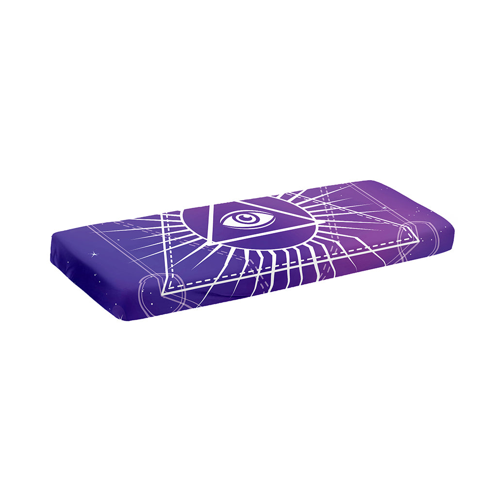 Galaxy Eye of Providence Print Piano Keyboard Cover