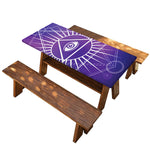 Galaxy Eye of Providence Print Picnic Table Cover