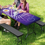 Galaxy Eye of Providence Print Picnic Table Cover