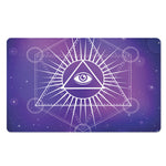 Galaxy Eye of Providence Print Polyester Doormat