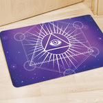 Galaxy Eye of Providence Print Polyester Doormat
