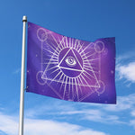 Galaxy Eye of Providence Print Polyester Flag