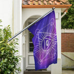 Galaxy Eye of Providence Print Polyester Flag