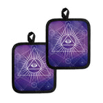 Galaxy Eye of Providence Print Pot Holders