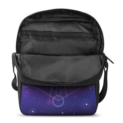 Galaxy Eye of Providence Print Rectangular Crossbody Bag