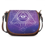 Galaxy Eye of Providence Print Saddle Bag