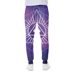 Galaxy Eye of Providence Print Scuba Joggers