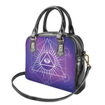 Galaxy Eye of Providence Print Shoulder Handbag