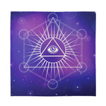 Galaxy Eye of Providence Print Silk Bandana
