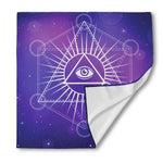 Galaxy Eye of Providence Print Silk Bandana