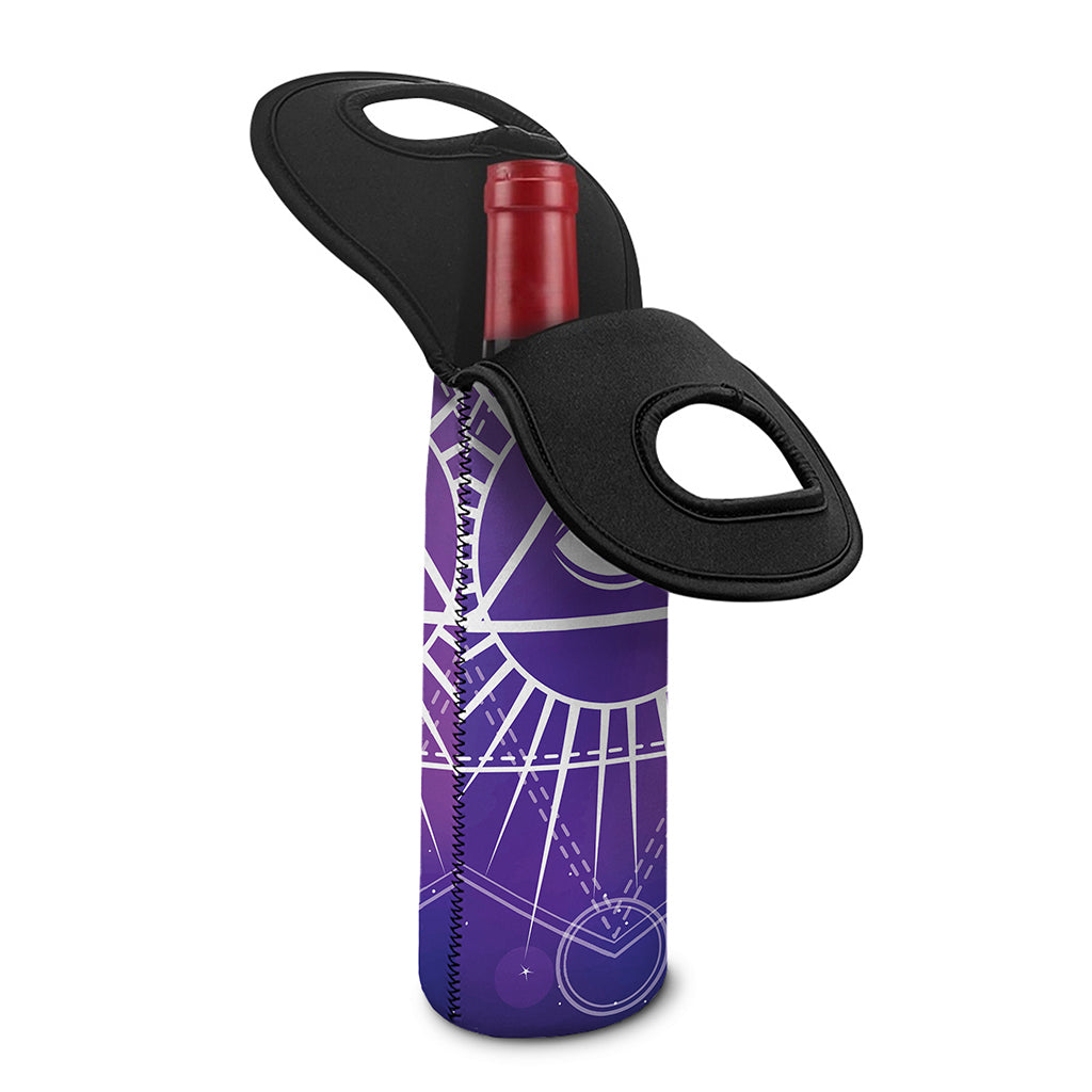 Galaxy Eye of Providence Print Single Neoprene Wine Tote