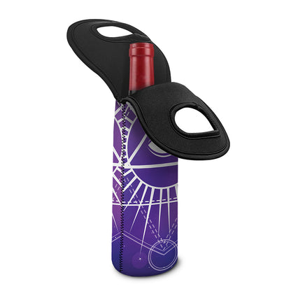 Galaxy Eye of Providence Print Single Neoprene Wine Tote