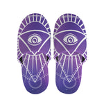 Galaxy Eye of Providence Print Slippers