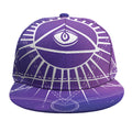 Galaxy Eye of Providence Print Snapback Cap