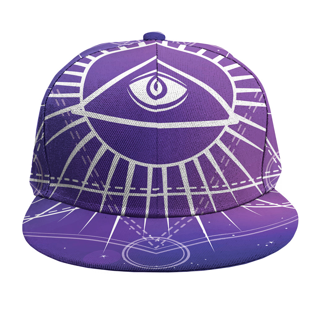 Galaxy Eye of Providence Print Snapback Cap