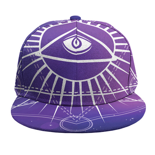 Galaxy Eye of Providence Print Snapback Cap
