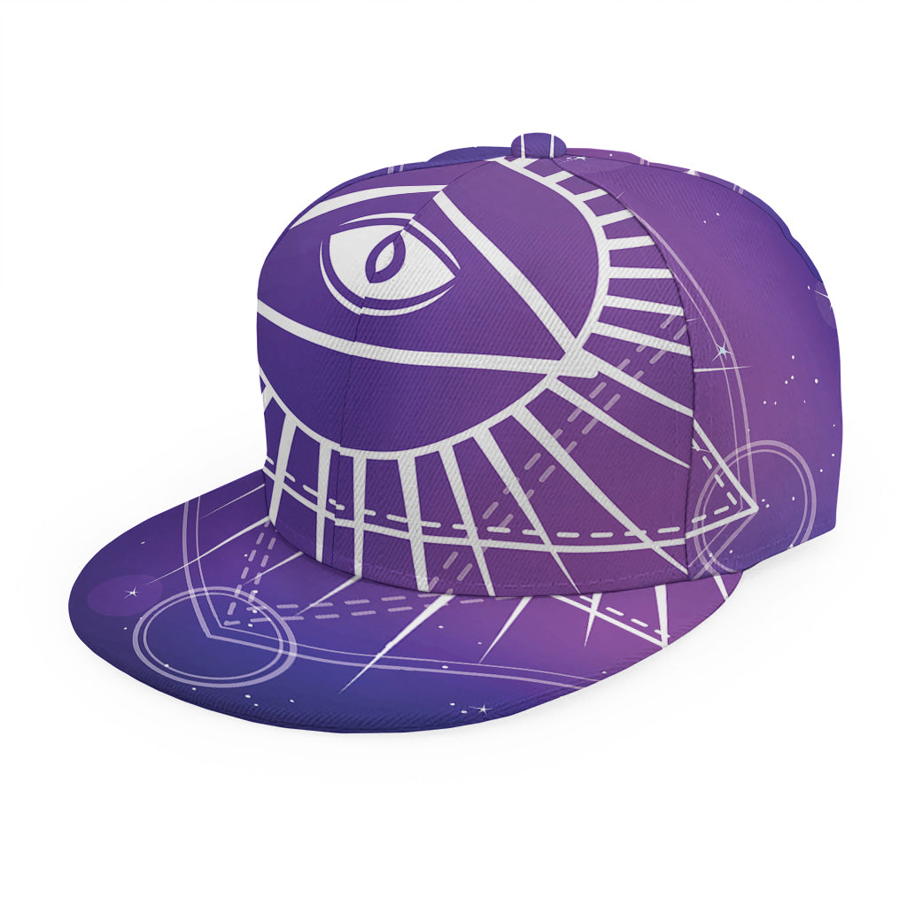 Galaxy Eye of Providence Print Snapback Cap