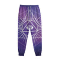 Galaxy Eye of Providence Print Sweatpants