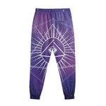 Galaxy Eye of Providence Print Sweatpants
