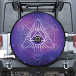 Galaxy Eye of Providence Print Tire Cover With Camera Hole