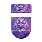 Galaxy Eye of Providence Print Toilet Lid And Tank Cover Set