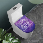 Galaxy Eye of Providence Print Toilet Lid Cover