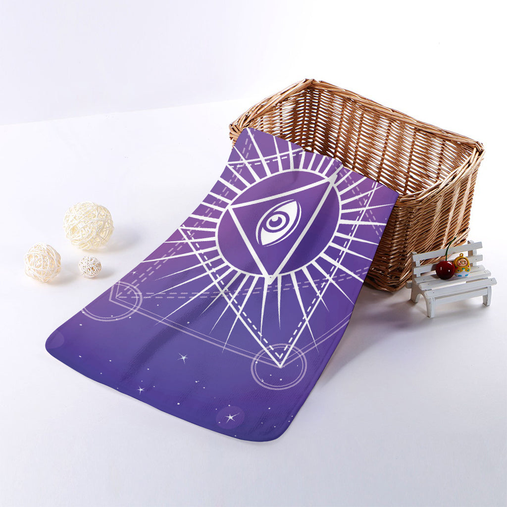 Galaxy Eye of Providence Print Towel