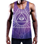 Galaxy Eye of Providence Print Training Tank Top