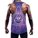 Galaxy Eye of Providence Print Training Tank Top