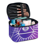 Galaxy Eye of Providence Print Travel Makeup Bag