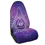 Galaxy Eye of Providence Print Waterproof Car Seat Cover