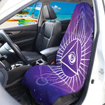Galaxy Eye of Providence Print Waterproof Car Seat Cover