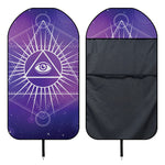 Galaxy Eye of Providence Print Waterproof Car Seat Cover