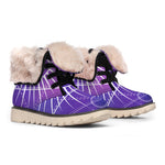 Galaxy Eye of Providence Print Winter Boots