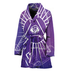 Galaxy Eye of Providence Print Women's Bathrobe