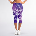 Galaxy Eye of Providence Print Women's Capri Leggings