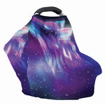 Galaxy Howling Wolf Spirit Print Baby Seat Cover