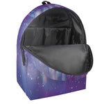 Galaxy Howling Wolf Spirit Print Backpack