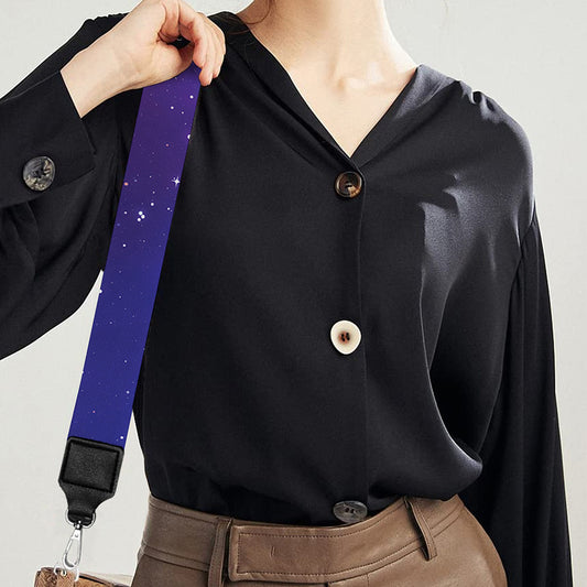Galaxy Howling Wolf Spirit Print Bag Strap